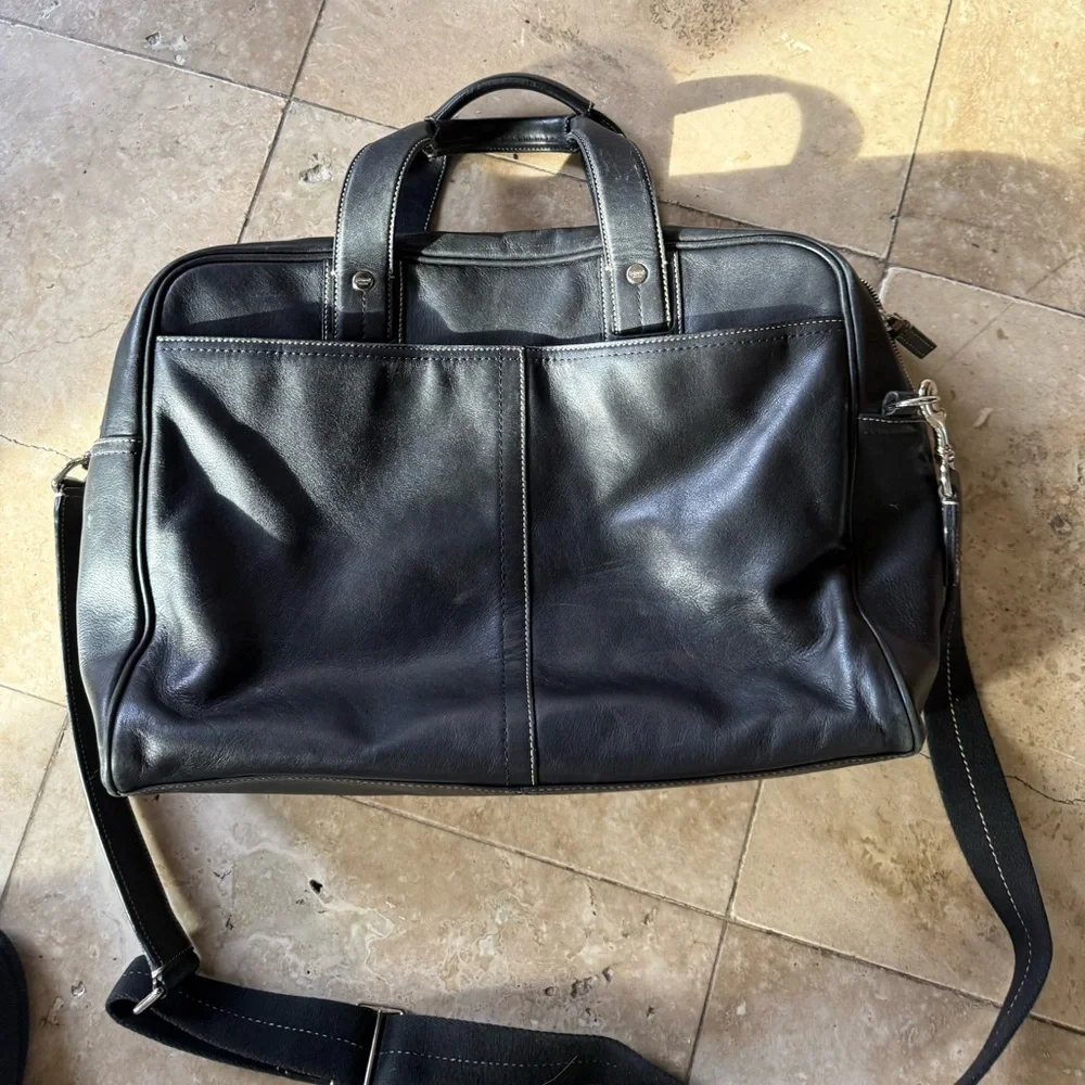 Coach vintage briefcase excellent condition. Black